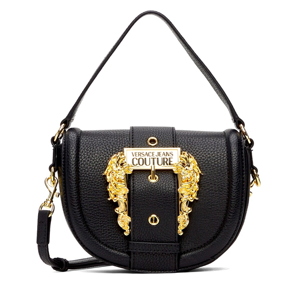 Authentic Versace couture bag in black and gold